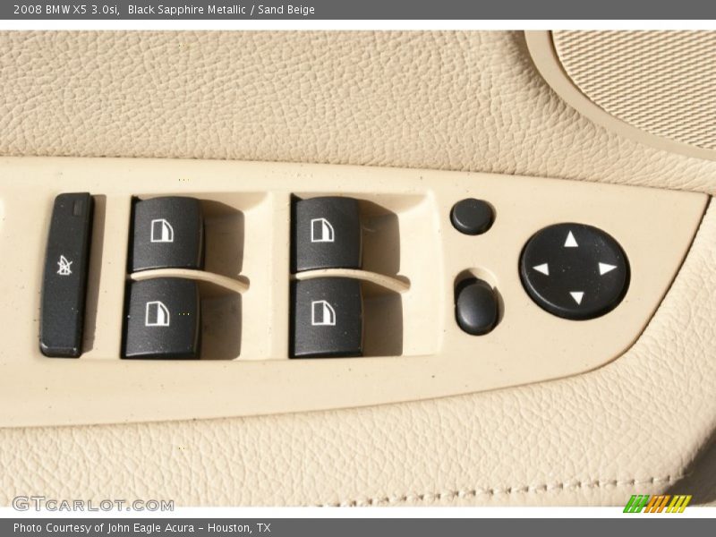 Black Sapphire Metallic / Sand Beige 2008 BMW X5 3.0si