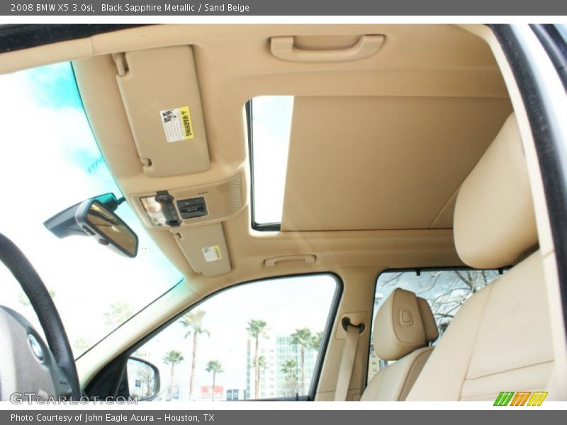 Black Sapphire Metallic / Sand Beige 2008 BMW X5 3.0si