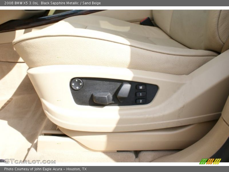Black Sapphire Metallic / Sand Beige 2008 BMW X5 3.0si