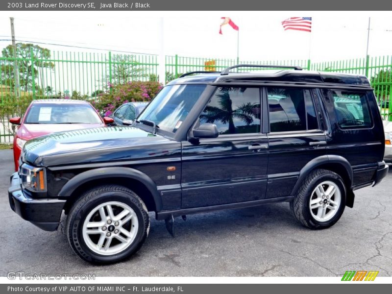 Java Black / Black 2003 Land Rover Discovery SE