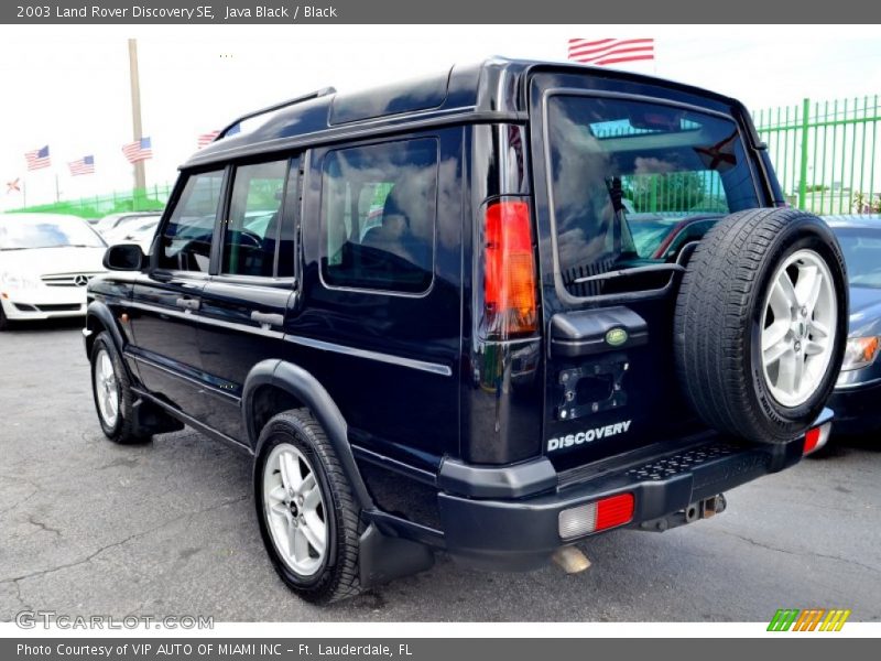 Java Black / Black 2003 Land Rover Discovery SE