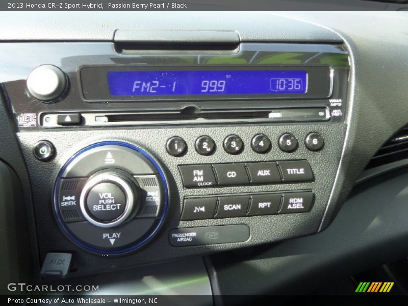 Audio System of 2013 CR-Z Sport Hybrid