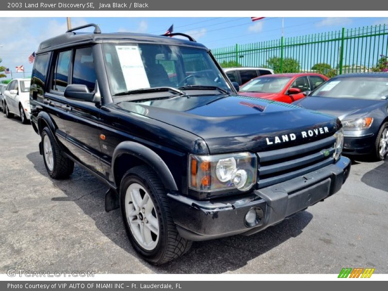 Java Black / Black 2003 Land Rover Discovery SE