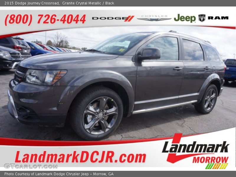 Granite Crystal Metallic / Black 2015 Dodge Journey Crossroad