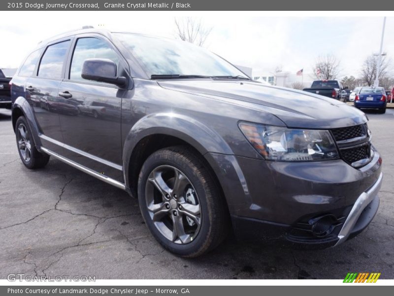 Granite Crystal Metallic / Black 2015 Dodge Journey Crossroad