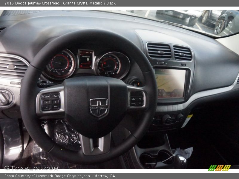 Granite Crystal Metallic / Black 2015 Dodge Journey Crossroad