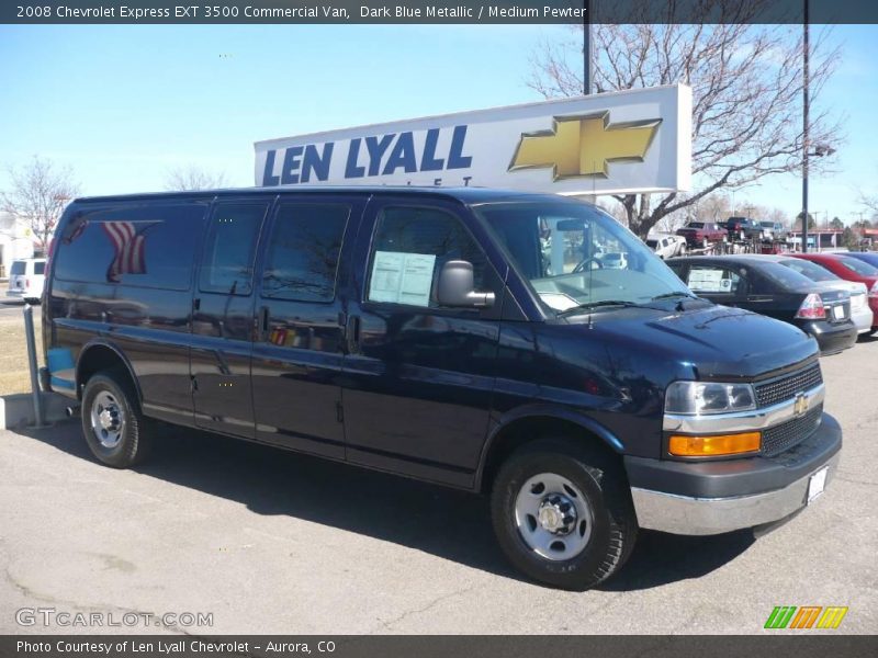Dark Blue Metallic / Medium Pewter 2008 Chevrolet Express EXT 3500 Commercial Van