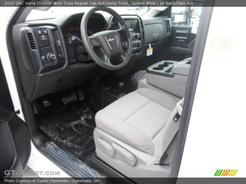 Summit White / Jet Black/Dark Ash 2015 GMC Sierra 3500HD Work Truck Regular Cab 4x4 Dump Truck