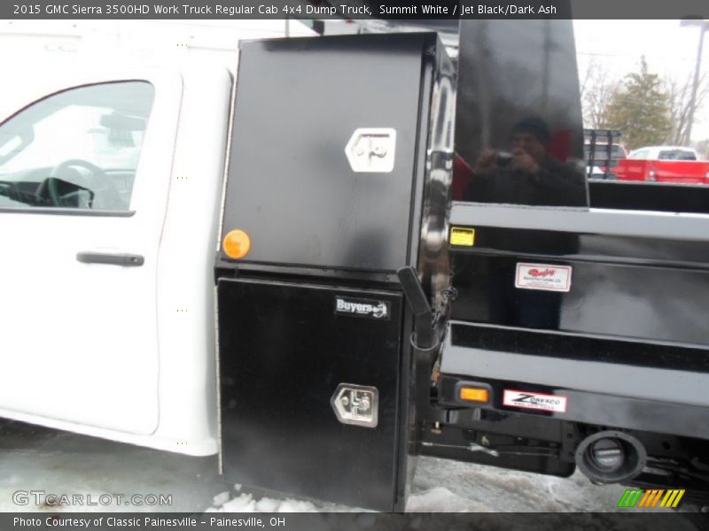 Summit White / Jet Black/Dark Ash 2015 GMC Sierra 3500HD Work Truck Regular Cab 4x4 Dump Truck