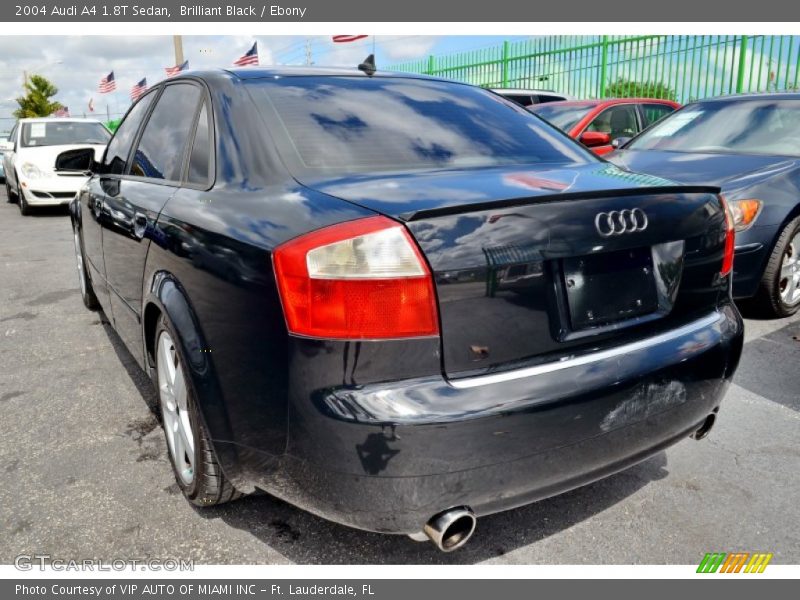 Brilliant Black / Ebony 2004 Audi A4 1.8T Sedan