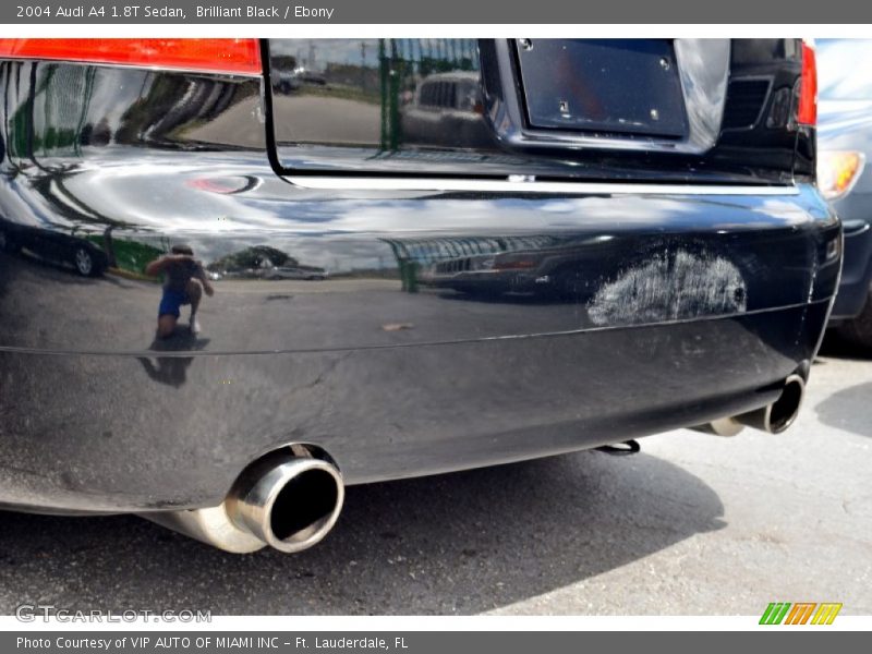 Brilliant Black / Ebony 2004 Audi A4 1.8T Sedan