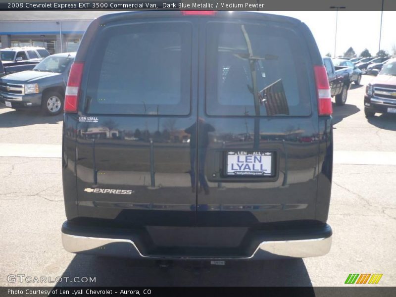 Dark Blue Metallic / Medium Pewter 2008 Chevrolet Express EXT 3500 Commercial Van