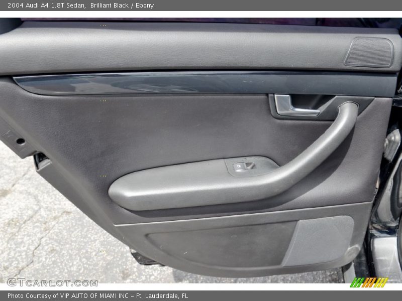 Brilliant Black / Ebony 2004 Audi A4 1.8T Sedan