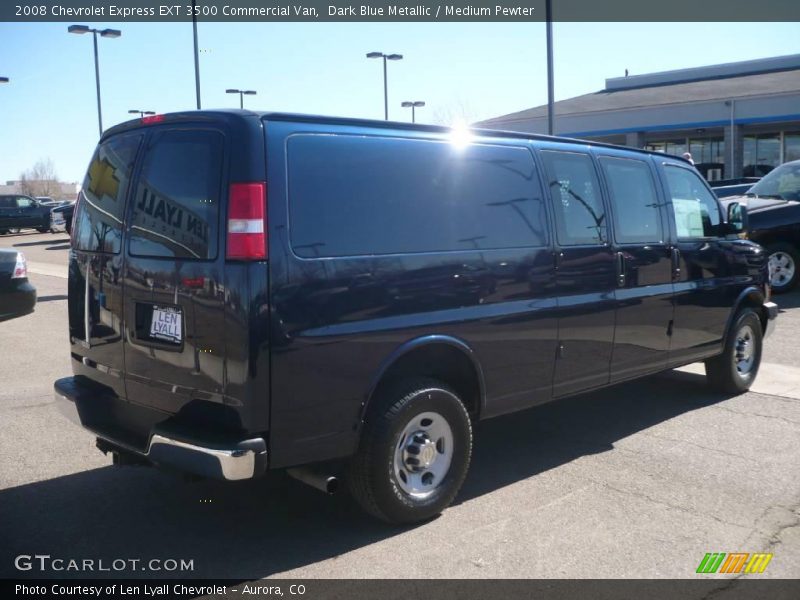 Dark Blue Metallic / Medium Pewter 2008 Chevrolet Express EXT 3500 Commercial Van