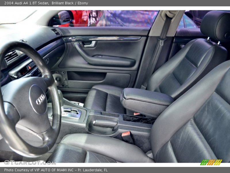 Brilliant Black / Ebony 2004 Audi A4 1.8T Sedan