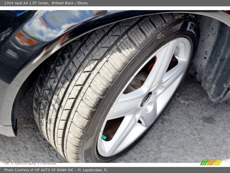 Brilliant Black / Ebony 2004 Audi A4 1.8T Sedan
