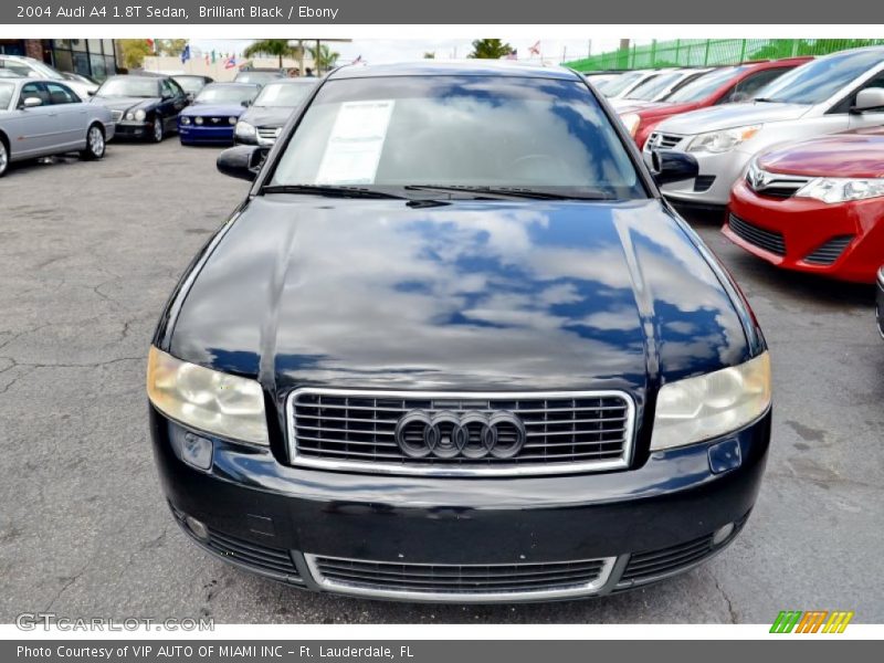Brilliant Black / Ebony 2004 Audi A4 1.8T Sedan