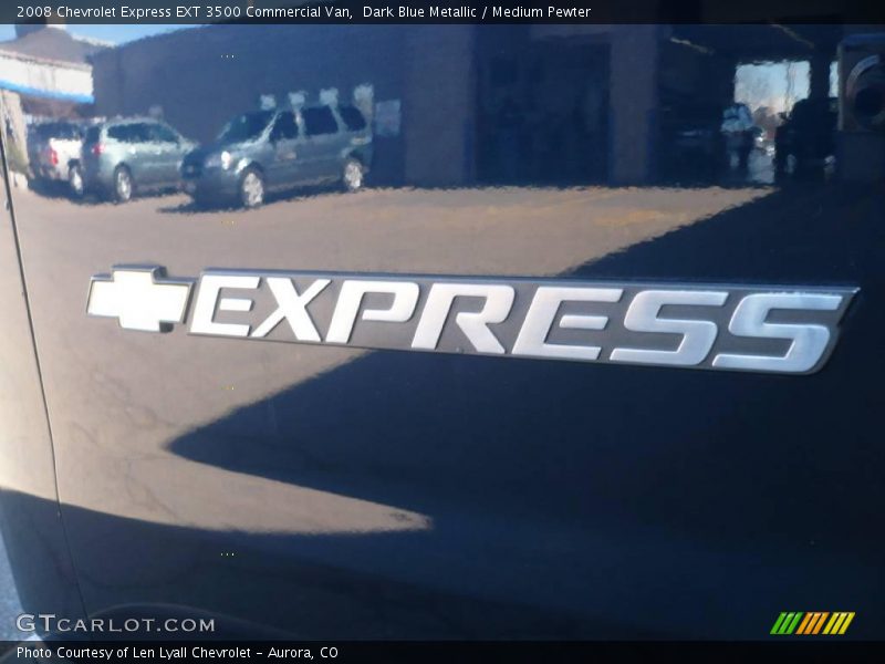 Dark Blue Metallic / Medium Pewter 2008 Chevrolet Express EXT 3500 Commercial Van