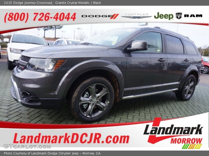 Granite Crystal Metallic / Black 2015 Dodge Journey Crossroad