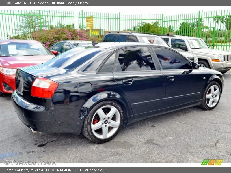 Brilliant Black / Ebony 2004 Audi A4 1.8T Sedan