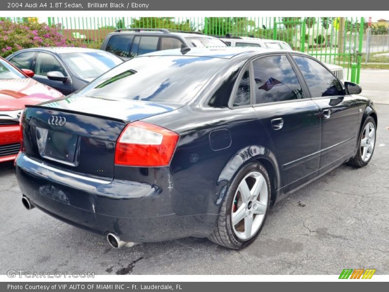 Brilliant Black / Ebony 2004 Audi A4 1.8T Sedan