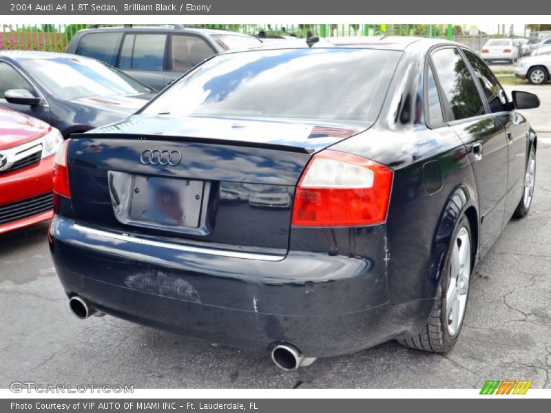 Brilliant Black / Ebony 2004 Audi A4 1.8T Sedan