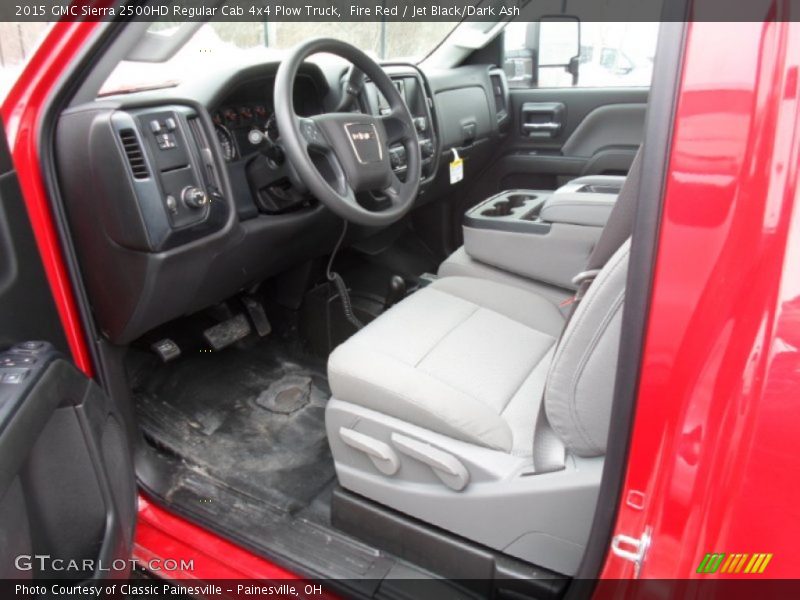Fire Red / Jet Black/Dark Ash 2015 GMC Sierra 2500HD Regular Cab 4x4 Plow Truck