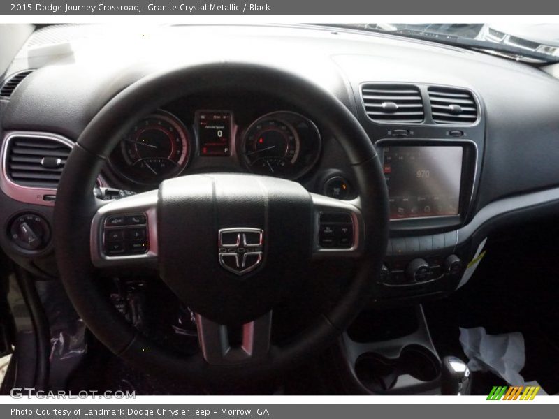 Granite Crystal Metallic / Black 2015 Dodge Journey Crossroad