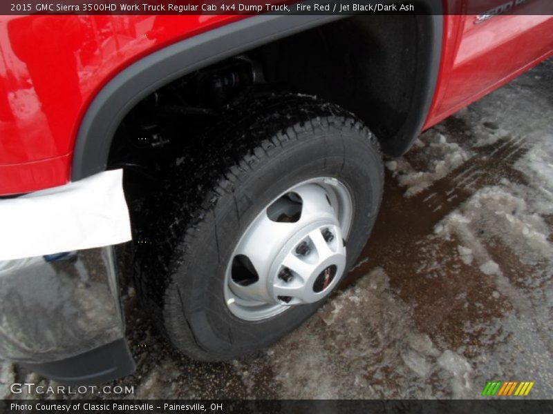 Fire Red / Jet Black/Dark Ash 2015 GMC Sierra 3500HD Work Truck Regular Cab 4x4 Dump Truck