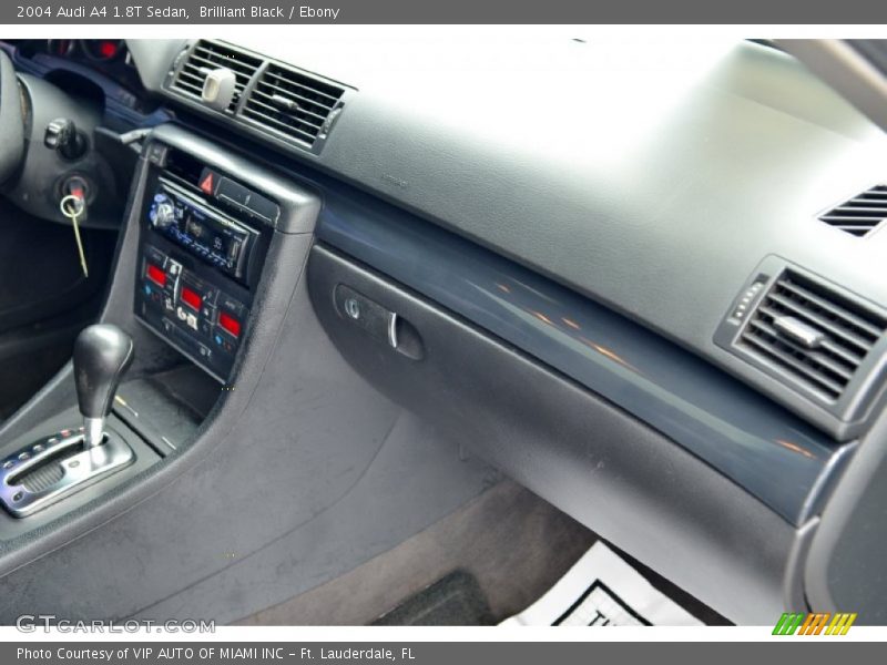 Brilliant Black / Ebony 2004 Audi A4 1.8T Sedan