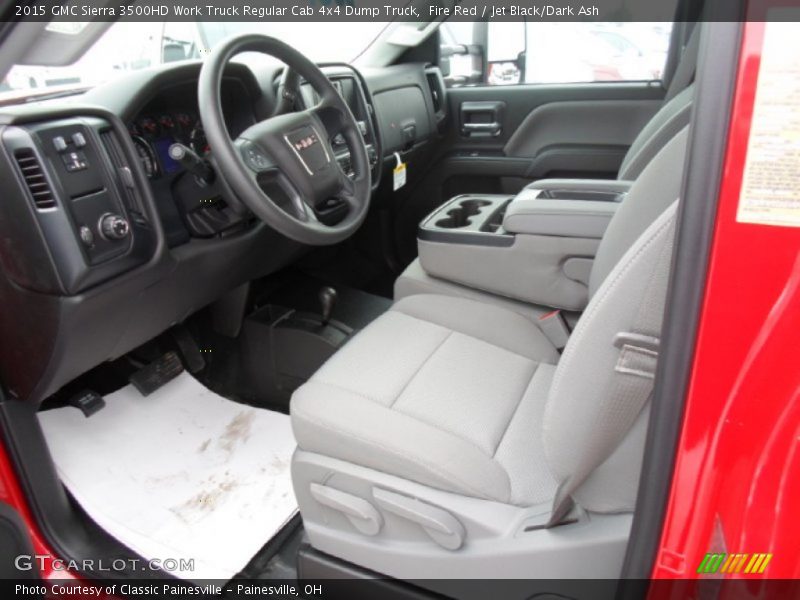 Fire Red / Jet Black/Dark Ash 2015 GMC Sierra 3500HD Work Truck Regular Cab 4x4 Dump Truck