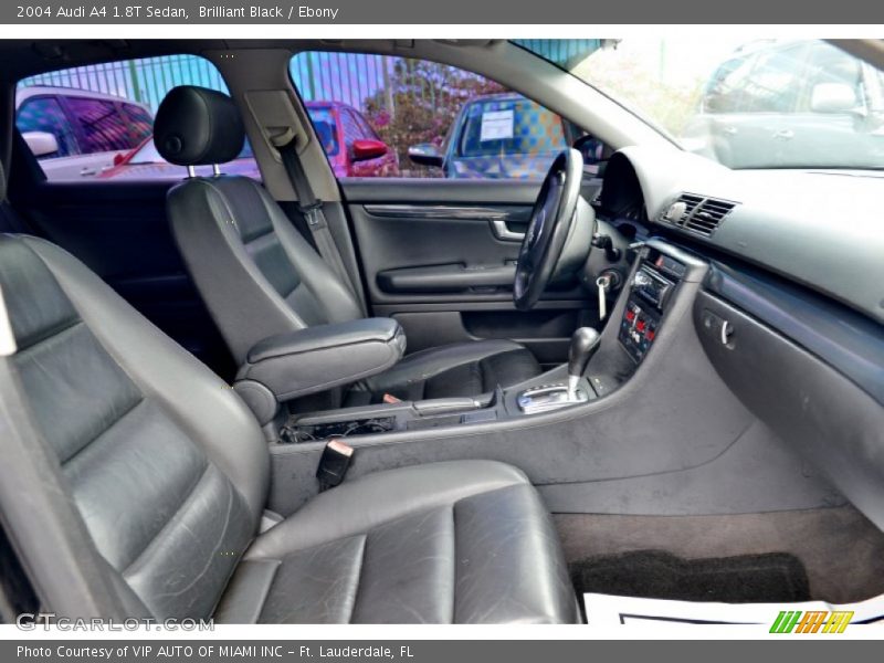 Brilliant Black / Ebony 2004 Audi A4 1.8T Sedan