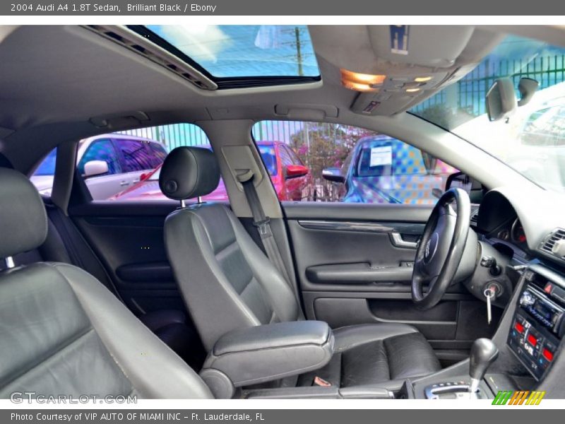 Brilliant Black / Ebony 2004 Audi A4 1.8T Sedan