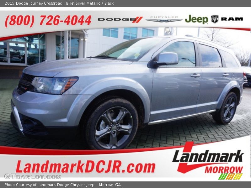 Billet Silver Metallic / Black 2015 Dodge Journey Crossroad