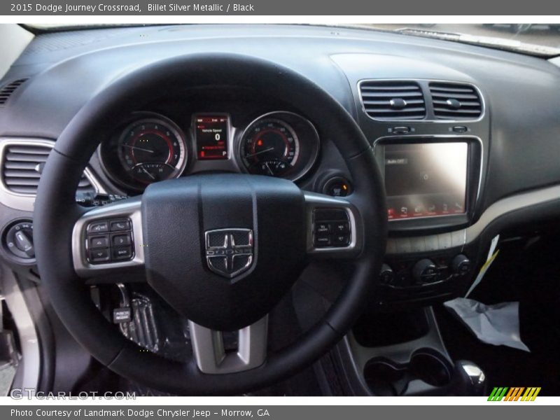 Billet Silver Metallic / Black 2015 Dodge Journey Crossroad