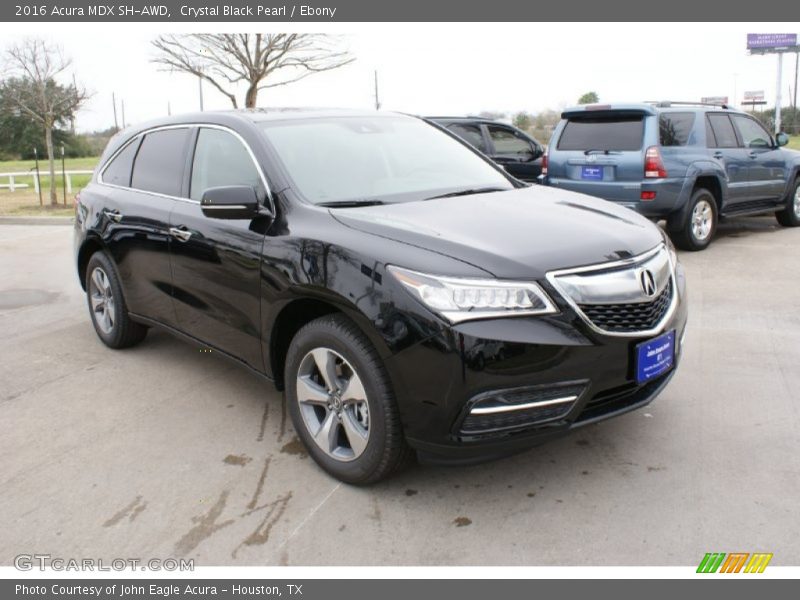Crystal Black Pearl / Ebony 2016 Acura MDX SH-AWD