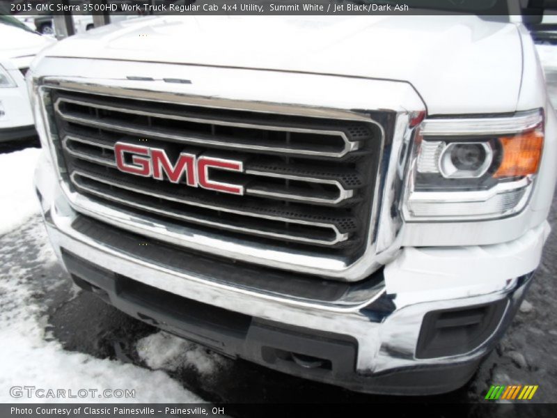 Summit White / Jet Black/Dark Ash 2015 GMC Sierra 3500HD Work Truck Regular Cab 4x4 Utility