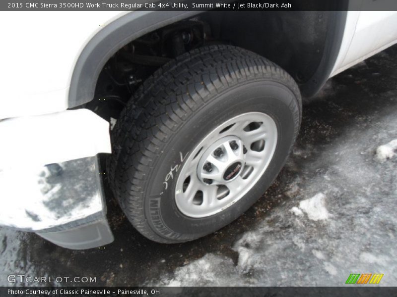 Summit White / Jet Black/Dark Ash 2015 GMC Sierra 3500HD Work Truck Regular Cab 4x4 Utility