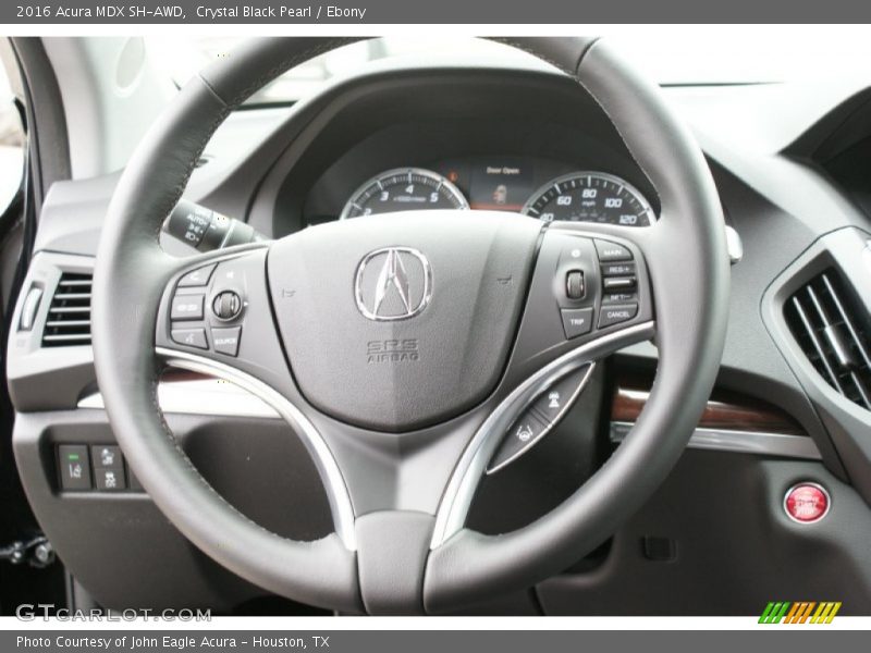 Crystal Black Pearl / Ebony 2016 Acura MDX SH-AWD