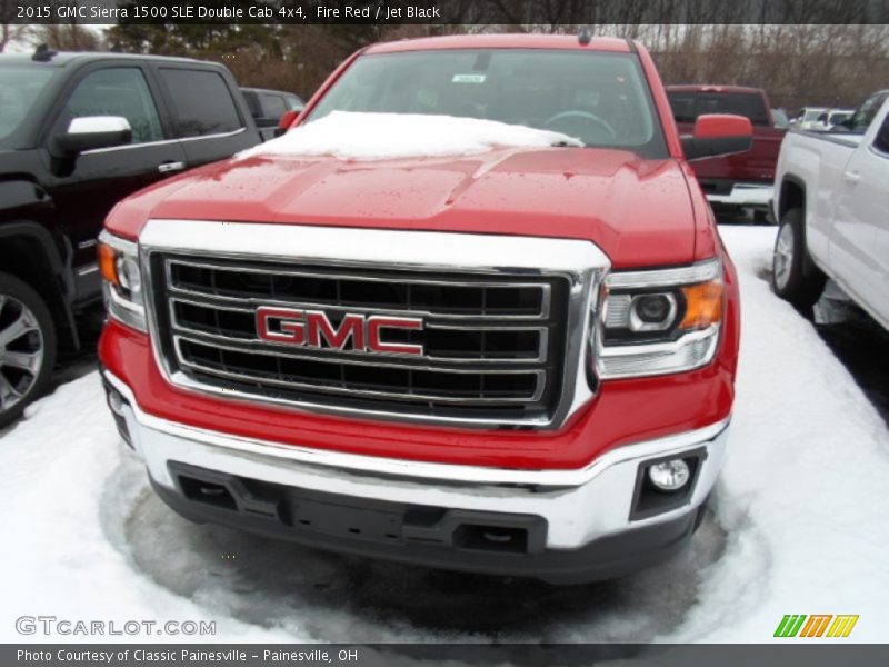Fire Red / Jet Black 2015 GMC Sierra 1500 SLE Double Cab 4x4