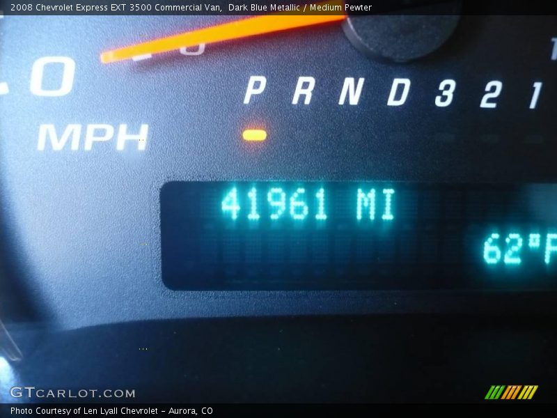 Dark Blue Metallic / Medium Pewter 2008 Chevrolet Express EXT 3500 Commercial Van