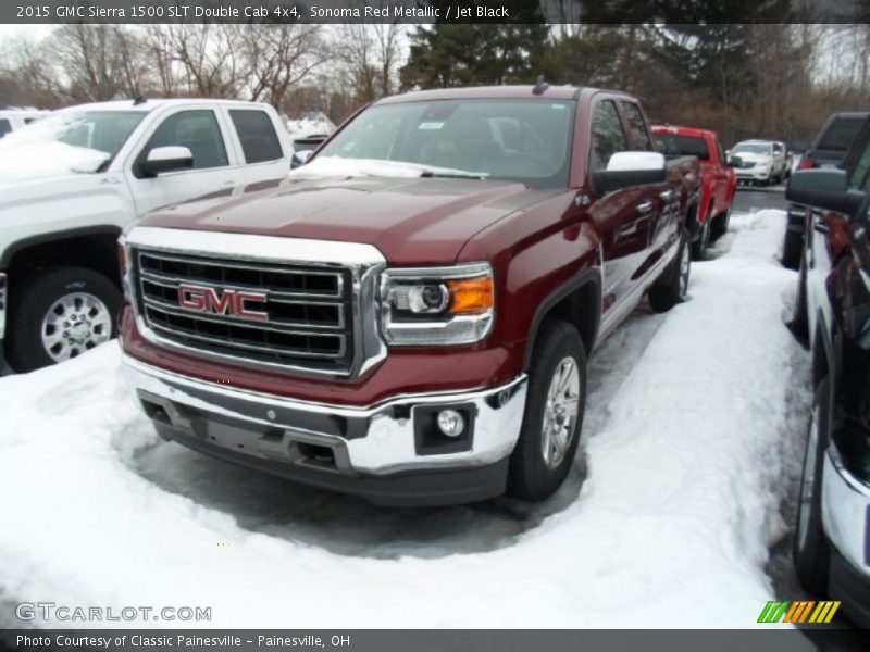 Front 3/4 View of 2015 Sierra 1500 SLT Double Cab 4x4
