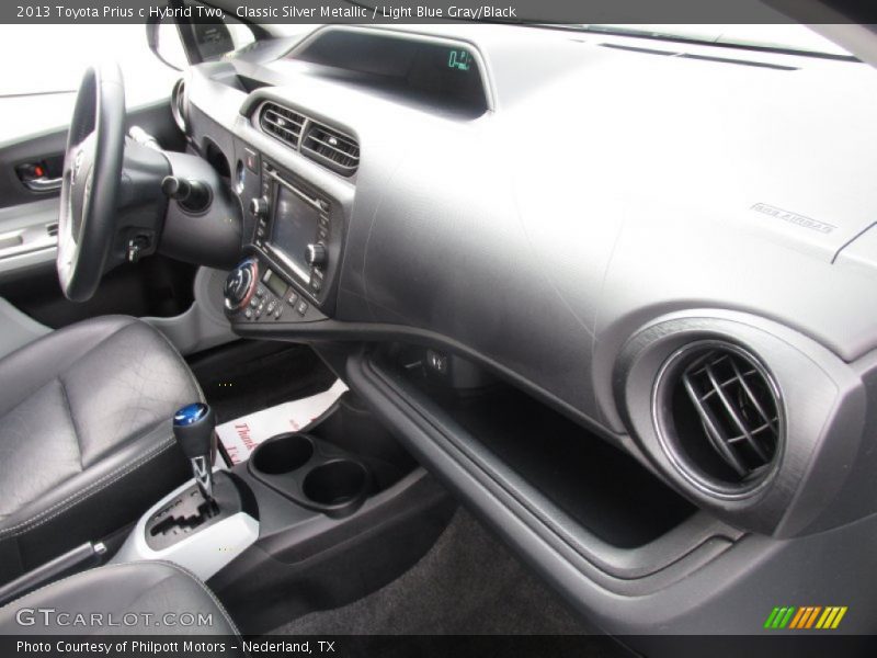 Classic Silver Metallic / Light Blue Gray/Black 2013 Toyota Prius c Hybrid Two