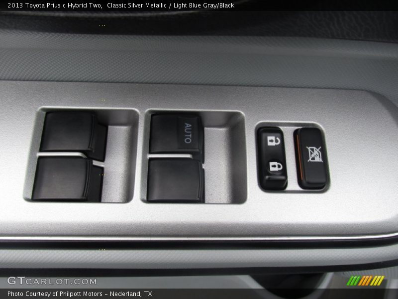 Classic Silver Metallic / Light Blue Gray/Black 2013 Toyota Prius c Hybrid Two