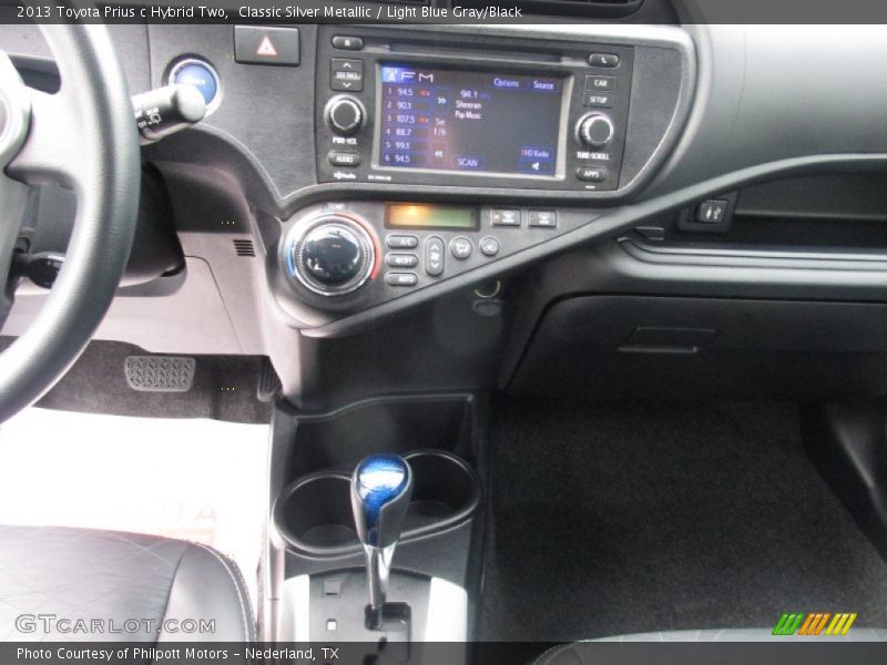 Classic Silver Metallic / Light Blue Gray/Black 2013 Toyota Prius c Hybrid Two