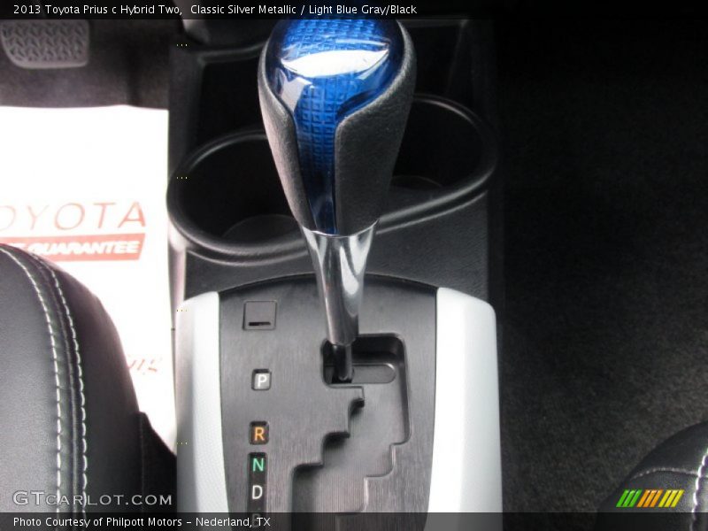 Classic Silver Metallic / Light Blue Gray/Black 2013 Toyota Prius c Hybrid Two
