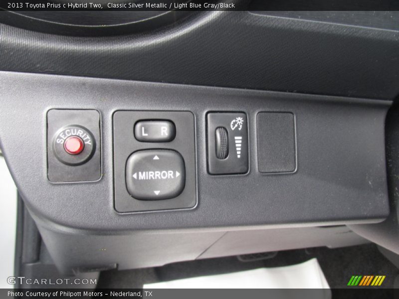 Classic Silver Metallic / Light Blue Gray/Black 2013 Toyota Prius c Hybrid Two