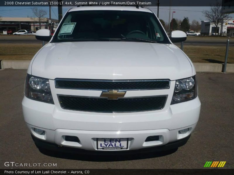 Summit White / Light Titanium/Dark Titanium 2008 Chevrolet Suburban 1500 LT 4x4