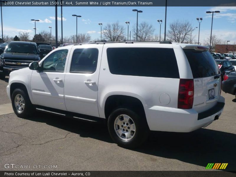 Summit White / Light Titanium/Dark Titanium 2008 Chevrolet Suburban 1500 LT 4x4