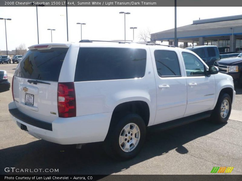 Summit White / Light Titanium/Dark Titanium 2008 Chevrolet Suburban 1500 LT 4x4